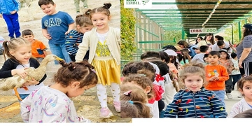 Coming to the kindergarten to Erbil zoo 